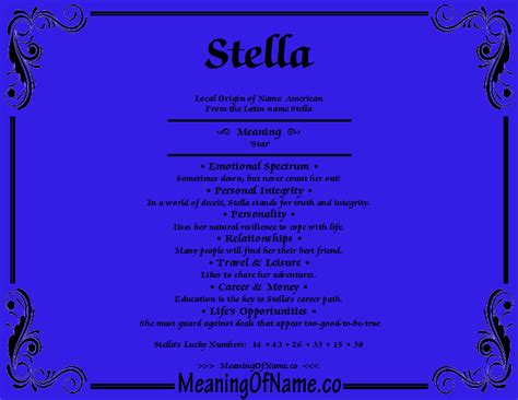 namenstag stella|what does stella mean.